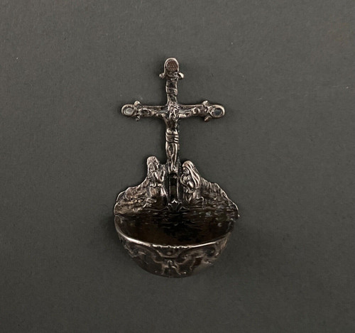 Silver stoup with calvary decoration 18th century