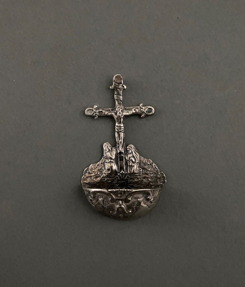 Silver stoup with calvary decoration 18th century