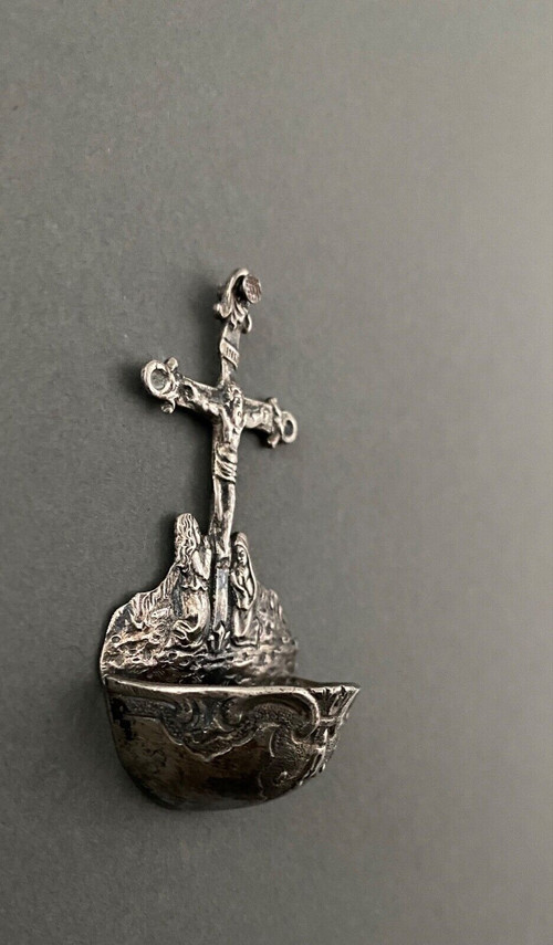 Silver stoup with calvary decoration 18th century