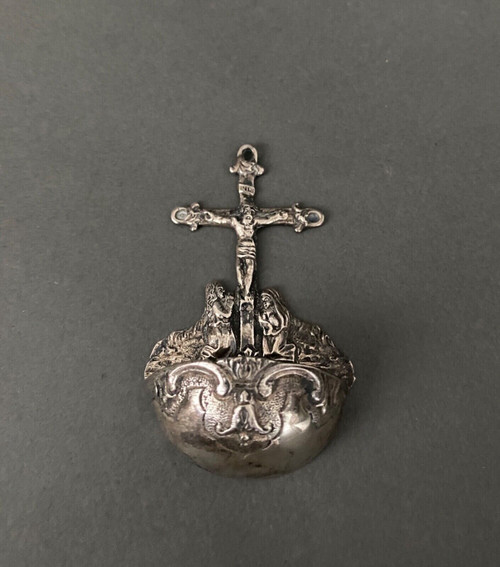 Silver stoup with calvary decoration 18th century