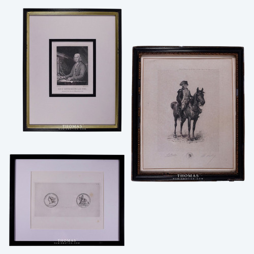 SET OF 3 ANTIQUE ENGRAVINGS - UNITED STATES