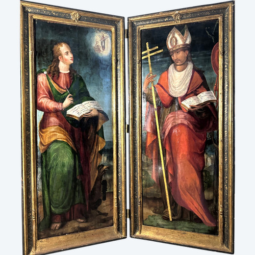 Imposing Diptych - Oil on panel - Early 17th century