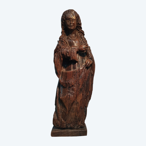 VIERGE Sculpture en bois du XVI siècle