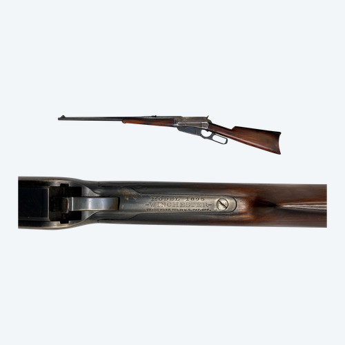 Carabine WINCHESTER modèle 1895, Cal. 405WCF, canon rond, classée D Etats-Unis, manufacture 1915