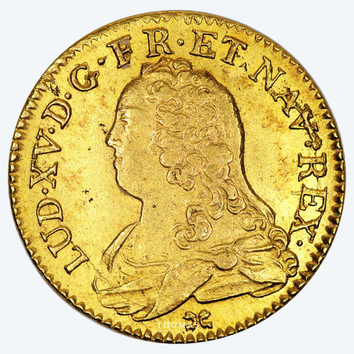 TRÉSOR DE LA RUE MOUFFETARD - LOUIS D’OR AUX LUNETTES – 1732 Z GRENOBLE – 7114 EXEMPLAIRES FRAPPÉS