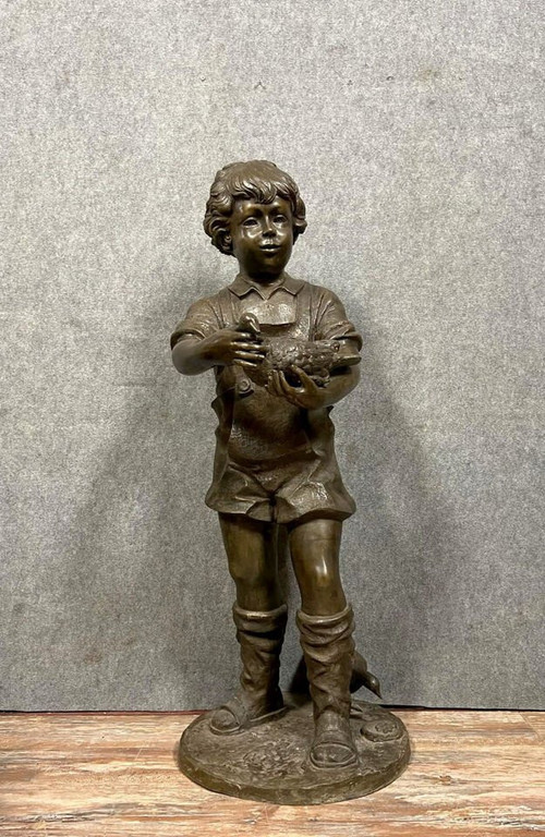 After David Bromley: bronze sculpture, 132cm high