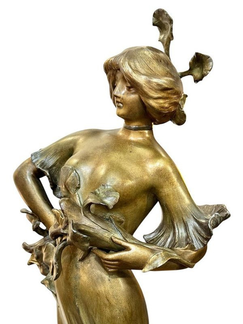 Lucien Alliot Grande scultura "Flora