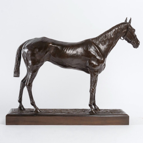 Sculpture - Cheval De Course , Henri De Vains (1851-1909) - Bronze