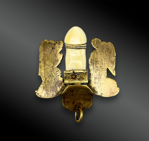 EROTIC PENDANT of an ADORTED PHALLUS - European work from the 19th century