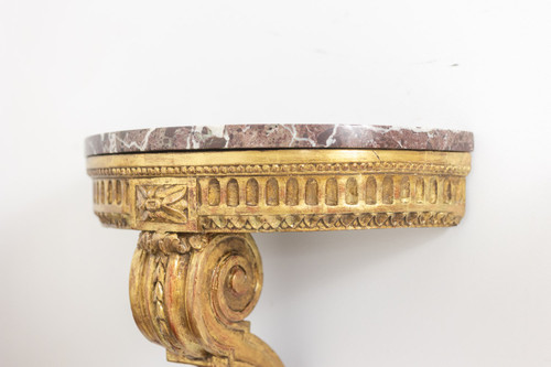 Pair of Louis XVI style consoles from the Napoleon III period. Circa 1880. LS5671908C