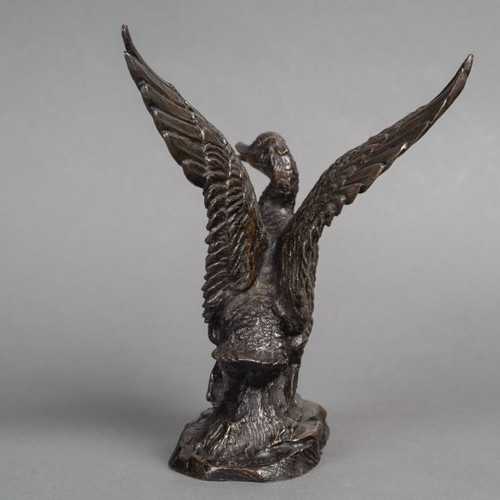 Sculpture - L' Envol Du Canard , Irénée Félix René Rochard (1906-1984) - Bronze