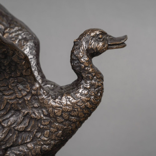 Sculpture - L' Envol Du Canard , Irénée Félix René Rochard (1906-1984) - Bronze