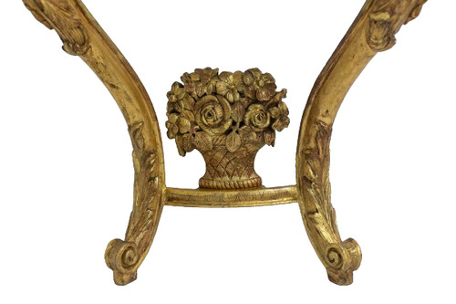 Louis XV period carved and gilded wooden console. Circa 1880. LS5871738A