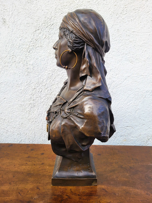 Picault - Dalila, Signed Bronze Sculpture, Late 19th Century