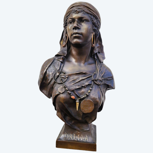 Picault - Dalila, Signed Bronze Sculpture, Late 19th Century