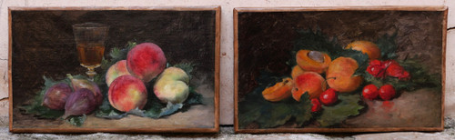 FRENCH SCHOOL circa 1900, Pair of still lifes