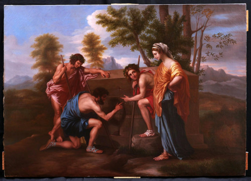 Miss De Launay After Nicolas Poussin, The Shepherds Of Arcadia (et In Arcadia Ego) Large Format