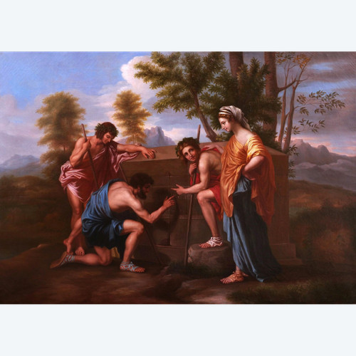 Miss De Launay After Nicolas Poussin, The Shepherds Of Arcadia (et In Arcadia Ego) Large Format