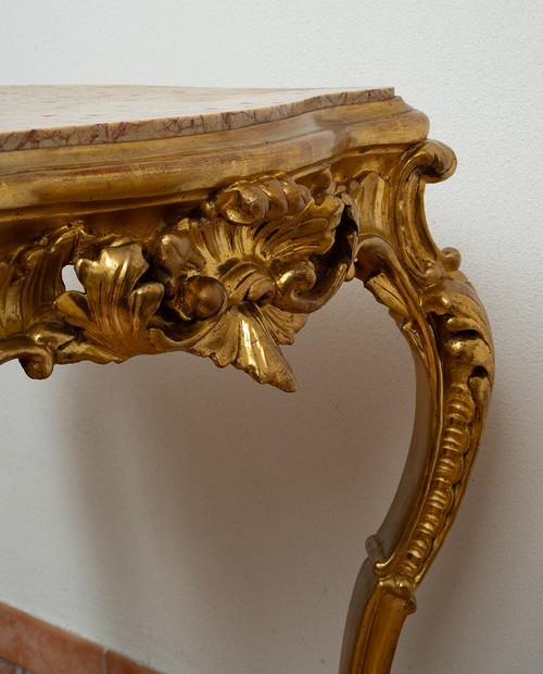 Small Antique Neapolitan Louis Philippe Table, 19th Century.