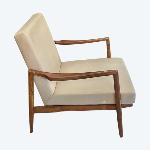 Scandinavian Design Armchair, Probably Denmark, 20th Century