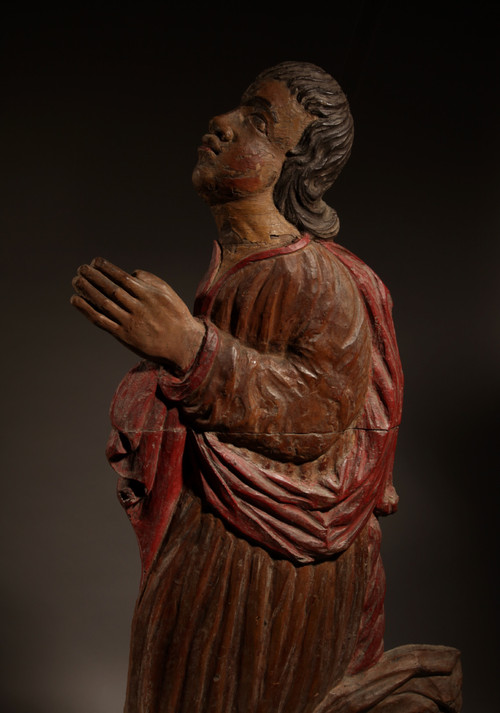 Highly decorative carved reliefs/Sculpture of a man and a woman circa 1540