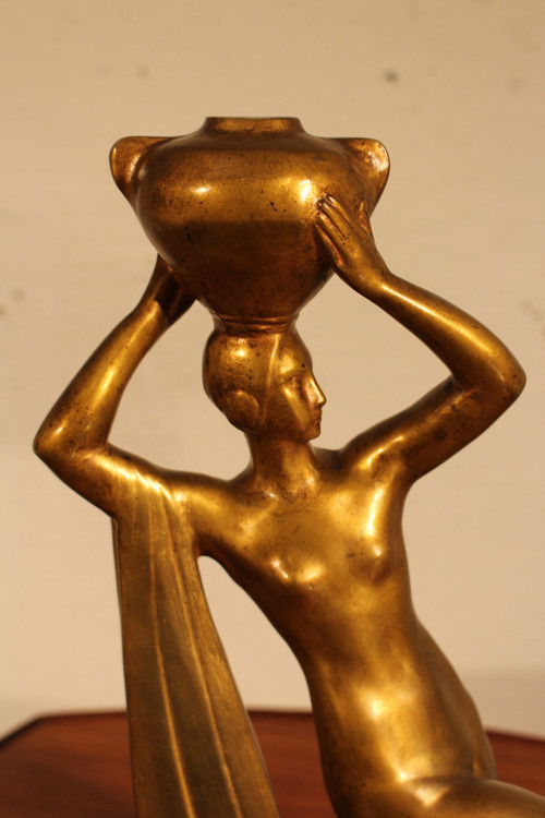 Art-Deco-Skulptur von Raoul Lamourdedieu