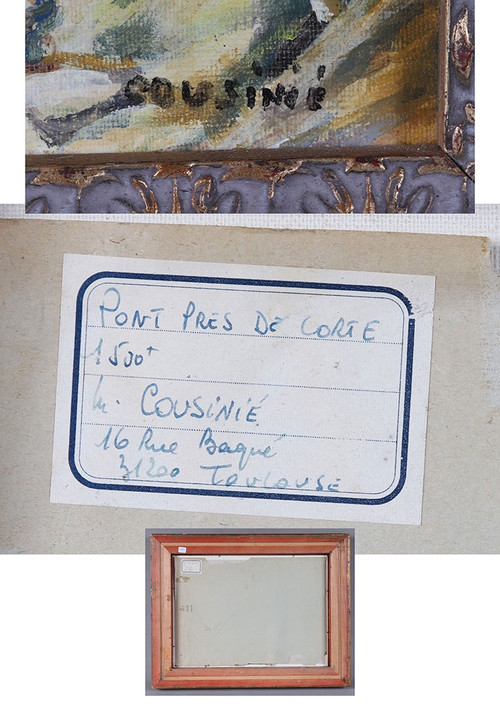 Corsica, presso il Pont de Corte, firmato M. Cousinié, Scuola francese