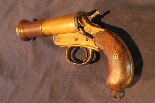 Pistola lanciarazzi Webley & Scott Royal Navy datata 1917 Esercito britannico