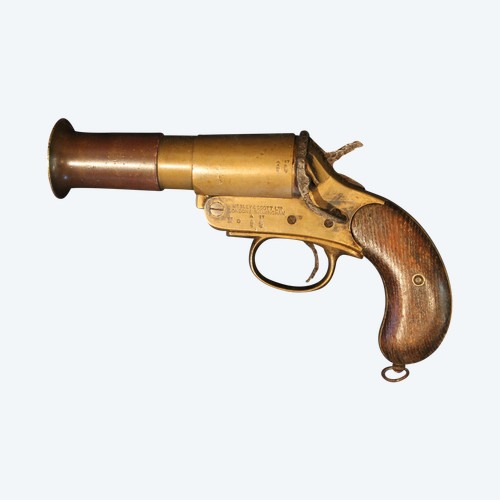 Pistola lanciarazzi Webley & Scott Royal Navy datata 1917 Esercito britannico