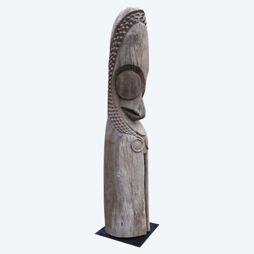 Testa di tamburo scanalato, Vanuatu, Arte Oceaniana, Arte Tribale, Arte del Pacifico, Totem