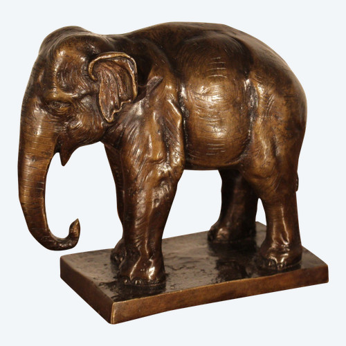 Éléphant en bronze 1930