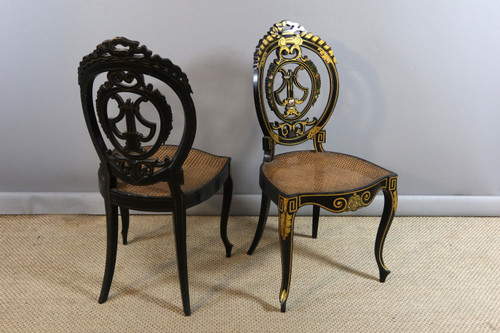 Pair of Napoleon III chairs