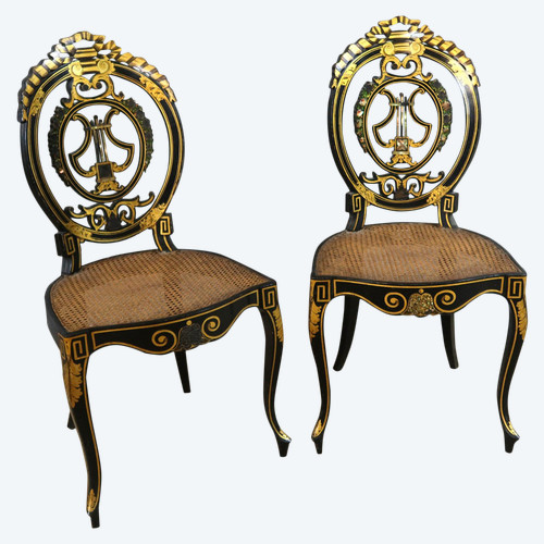 Pair of Napoleon III chairs