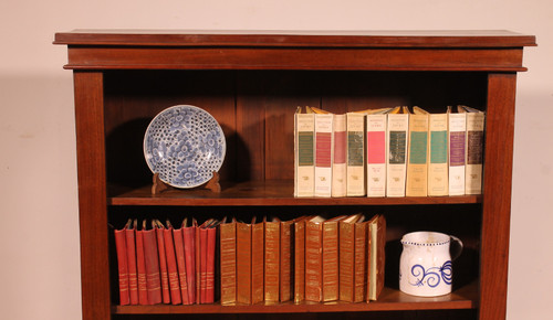 19th Century Walnut Open Bookcase - England