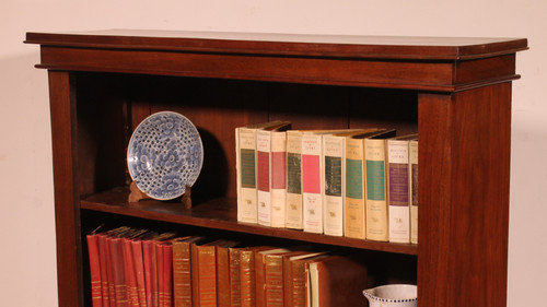 19th Century Walnut Open Bookcase - England