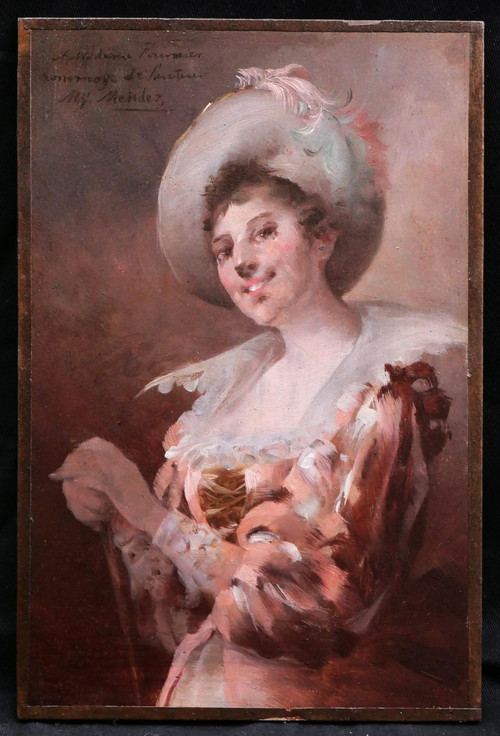 Manuel Gonzáles Méndez, Young Woman In 17th Century Costume