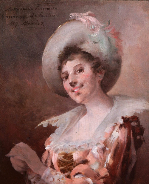 Manuel Gonzáles Méndez, Young Woman In 17th Century Costume