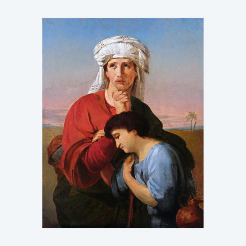 Attributed To François-Joseph Navez, Study For Hagar And Ishmael In The Desert