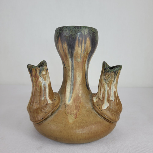 Vase aus Steingut, an der Spitze signiert Alfred Lebret (1871-1955).