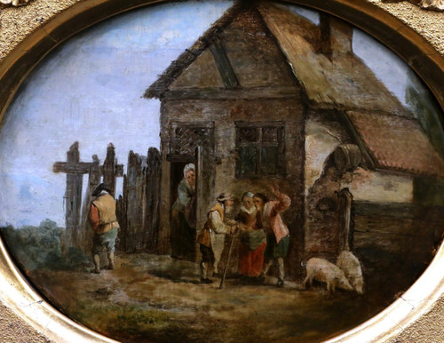 Flemish School, Late 18th Century, In The Style Of David II Teniers, Peasants In Front Of An Inn