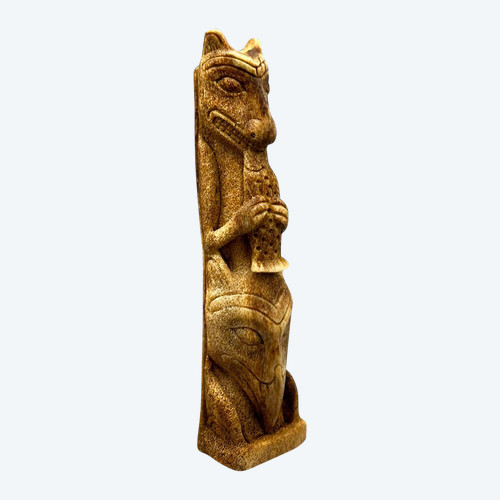 MINIATURE TOTEM POLE - Haida style, British Columbia