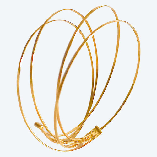 Semi-rigid multi-bangle bracelet in 18k gold