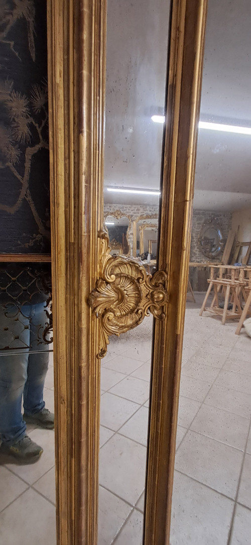 19th century mirror 245 x 145