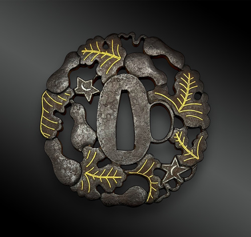 TSUBA Maru Gata - Giappone - Periodo Edo (1603-1868)