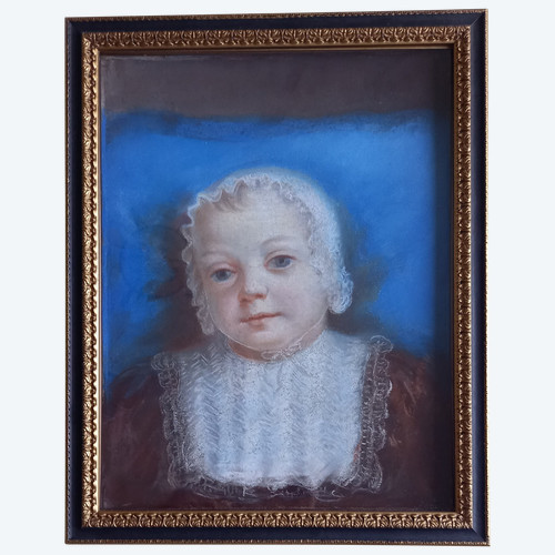 portrait of a little girl in pastel