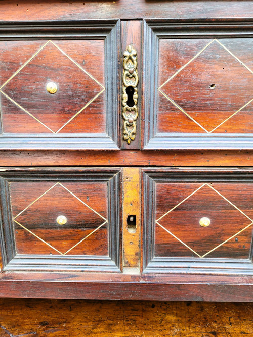 Rosewood Cabinet with Drawers, 17th Century Period