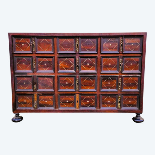 Rosewood Cabinet with Drawers, 17th Century Period