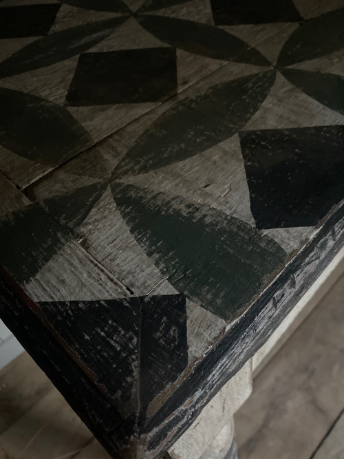 19th century sloping table desk with patina