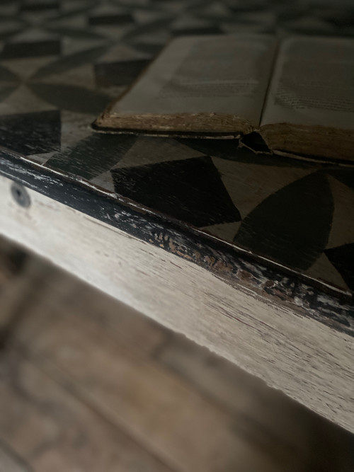 19th century sloping table desk with patina