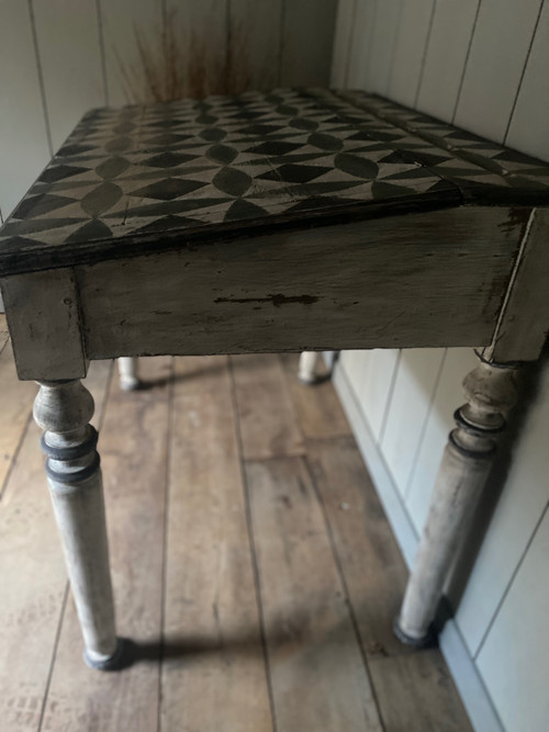 19th century sloping table desk with patina